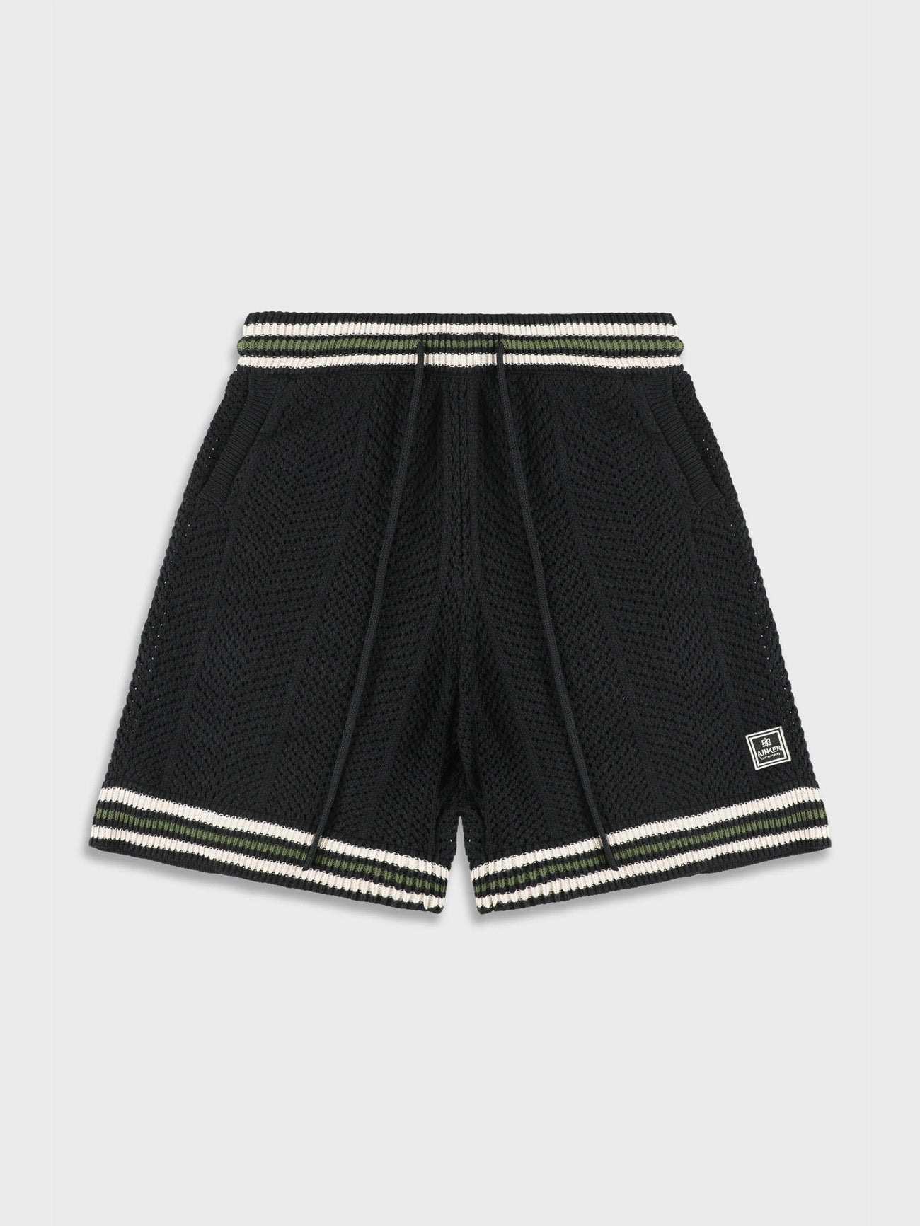 Ainker 802 Black Knit Short Pant