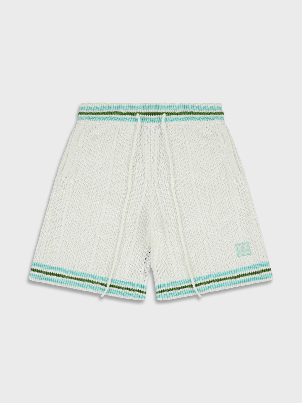 Ainker 802 White Knit Short Pant