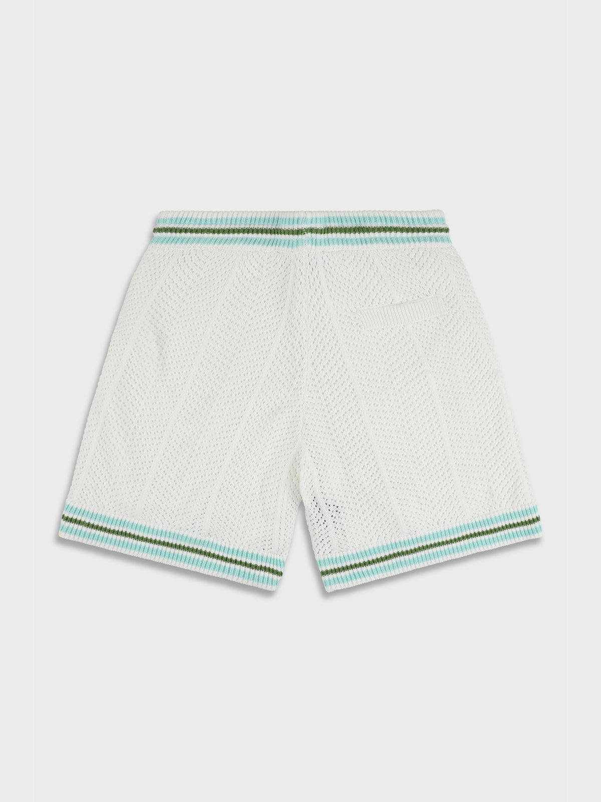 Ainker 802 White Knit Short Pant