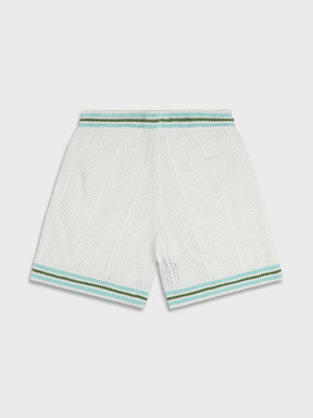 Ainker 802 White Knit Short Pant