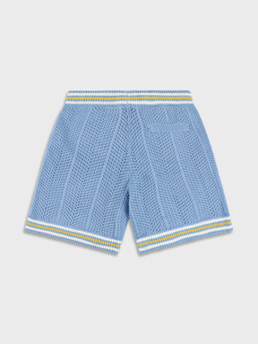 Ainker 802 Light Blue Knit Short Pant