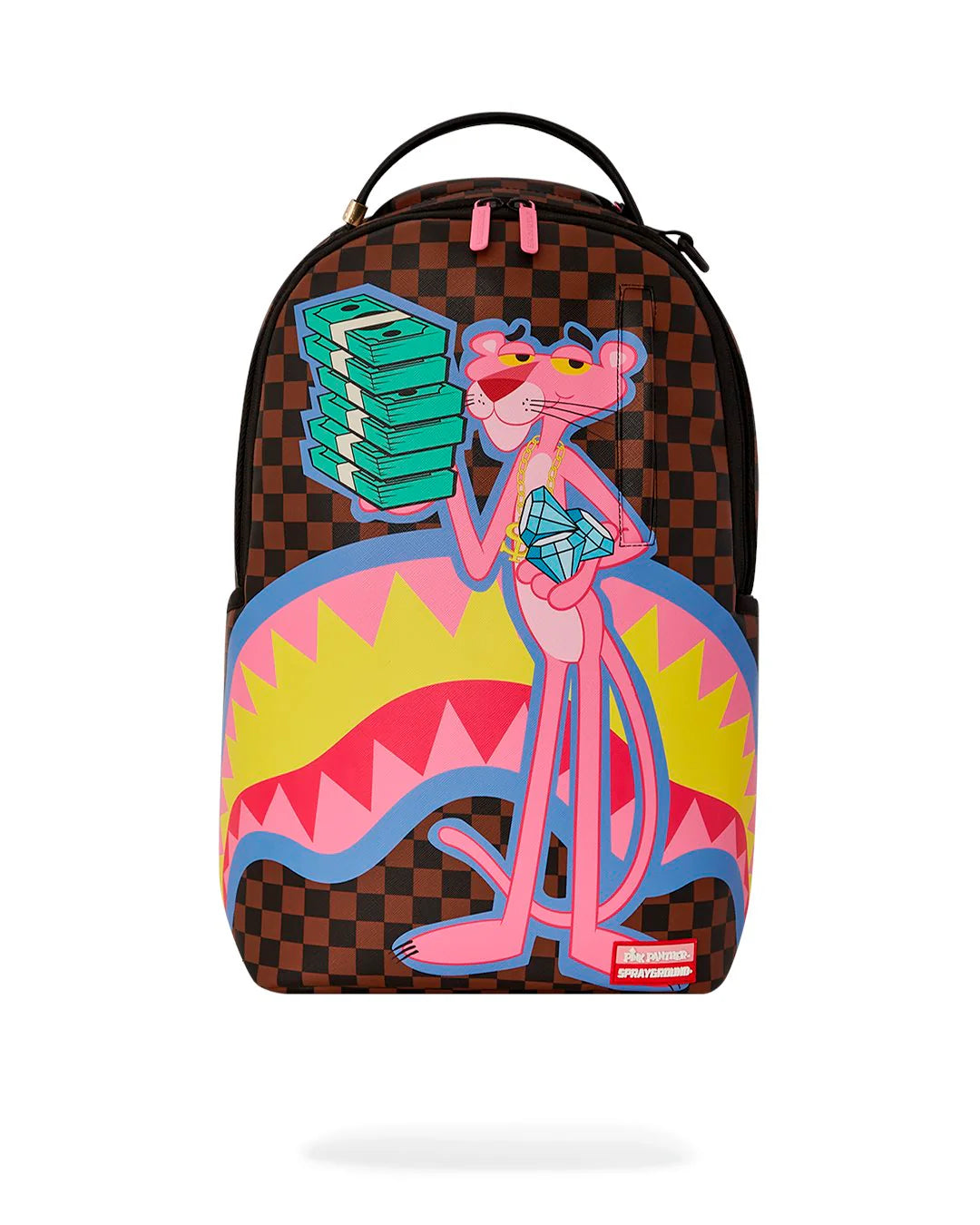 Sprayground PINK PANTHER HOLDING MONEY STACK BACKPACK