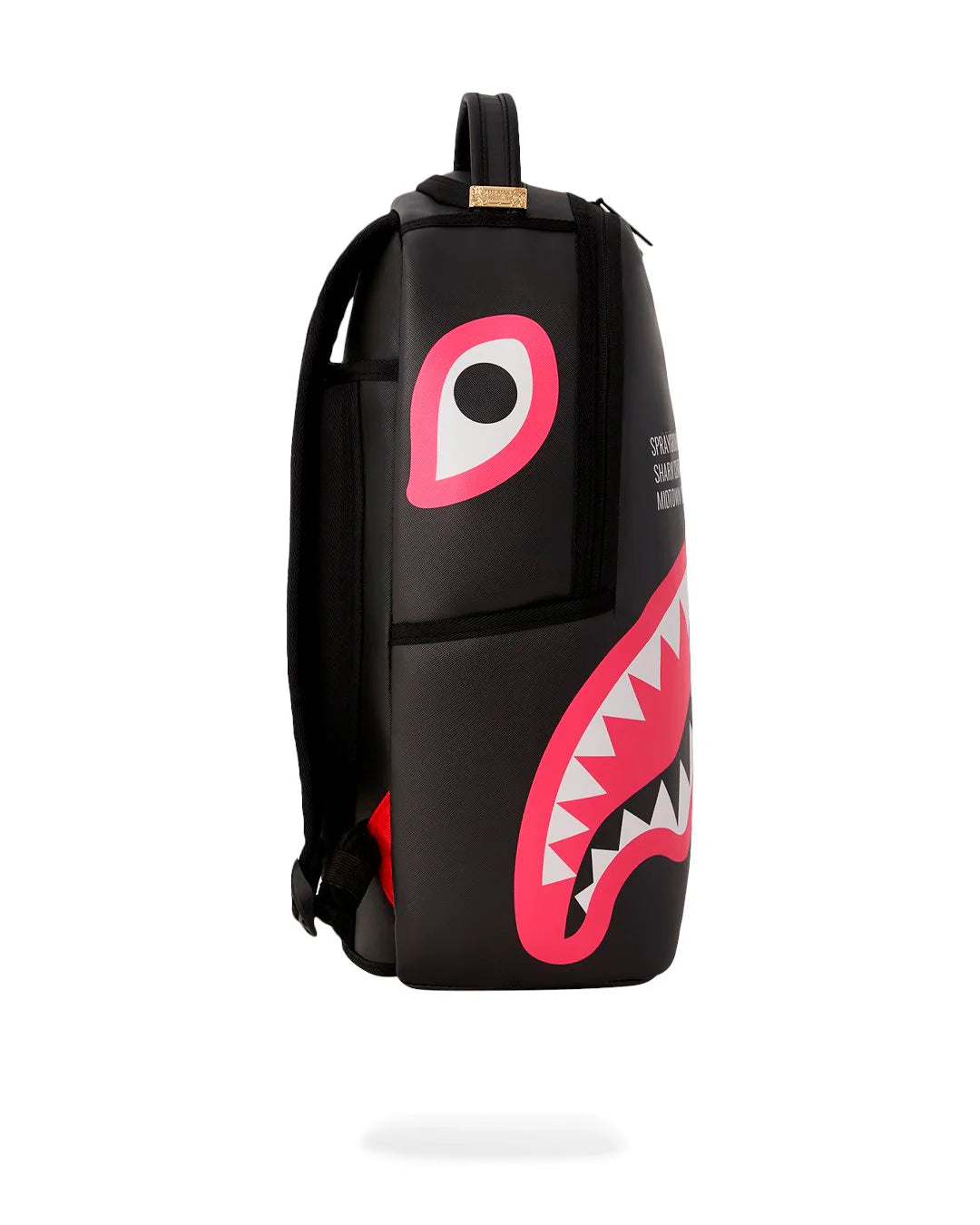 Sprayground CENTRAL SOLID GREY WITH PINK SHARK MOUTH/ SHARK CENTRAL BLACK CHECKER SHARK MOUTH BACKPACK