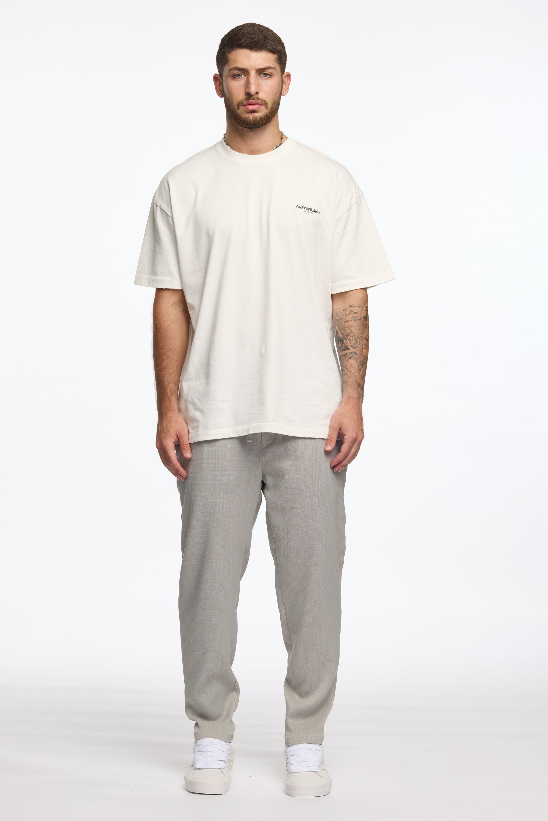 CREW MILANO Luxe Relax Pants Grey