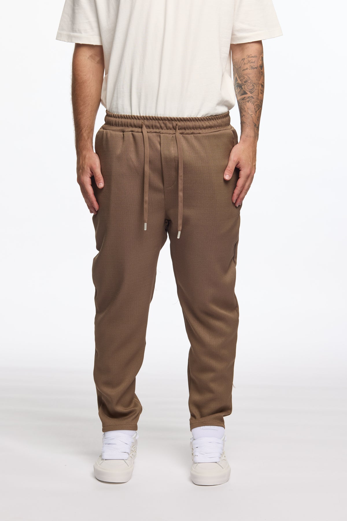 CREW MILANO Luxe Relax Pants Brown