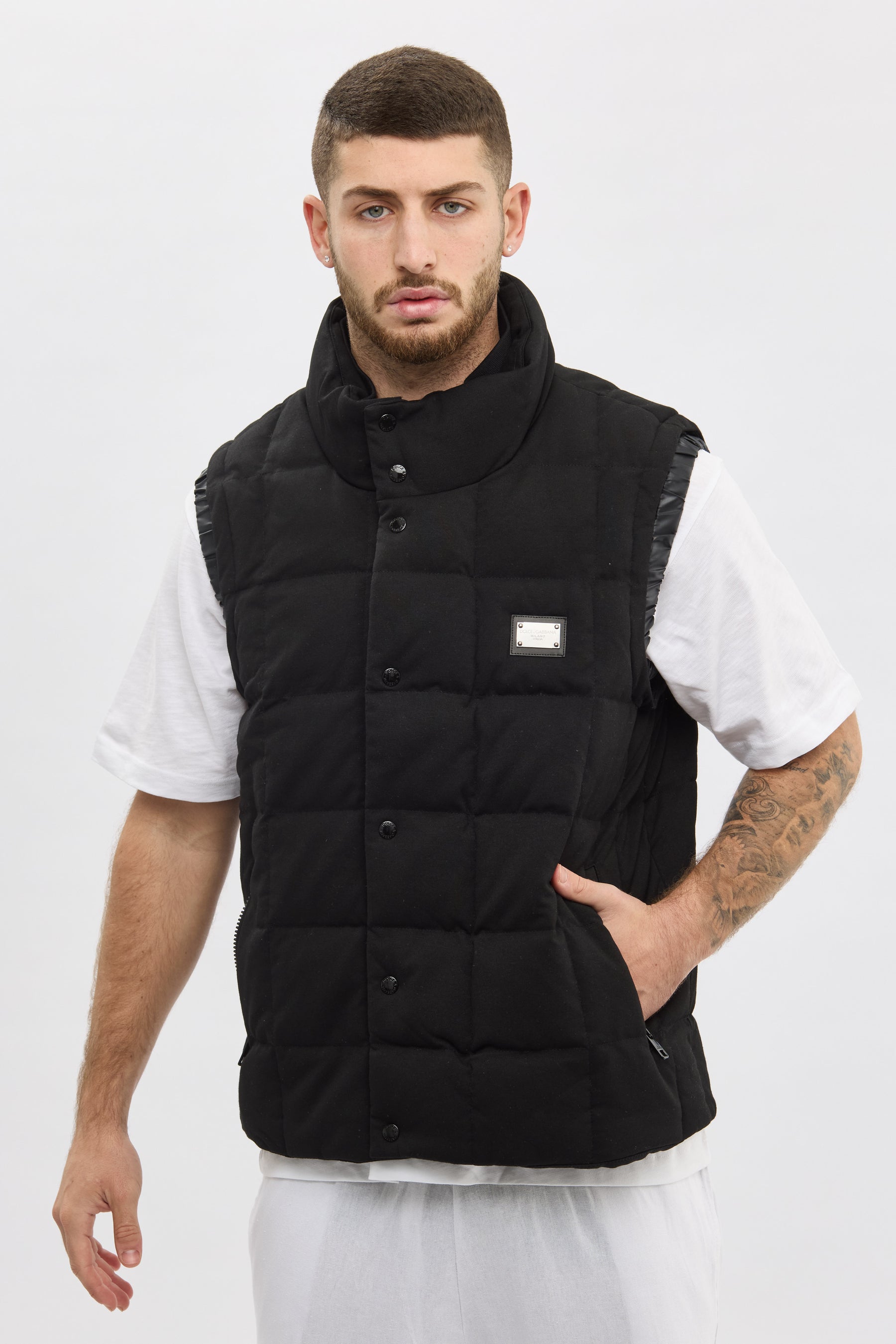 Dolce & Gabbana Black Padded Vest 002