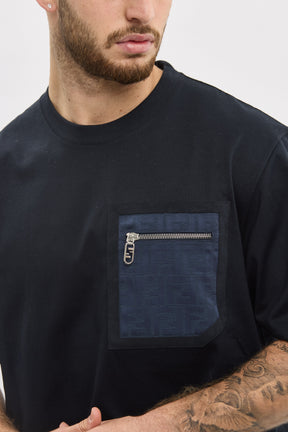 Fendi Navy Pocket T-Shirt