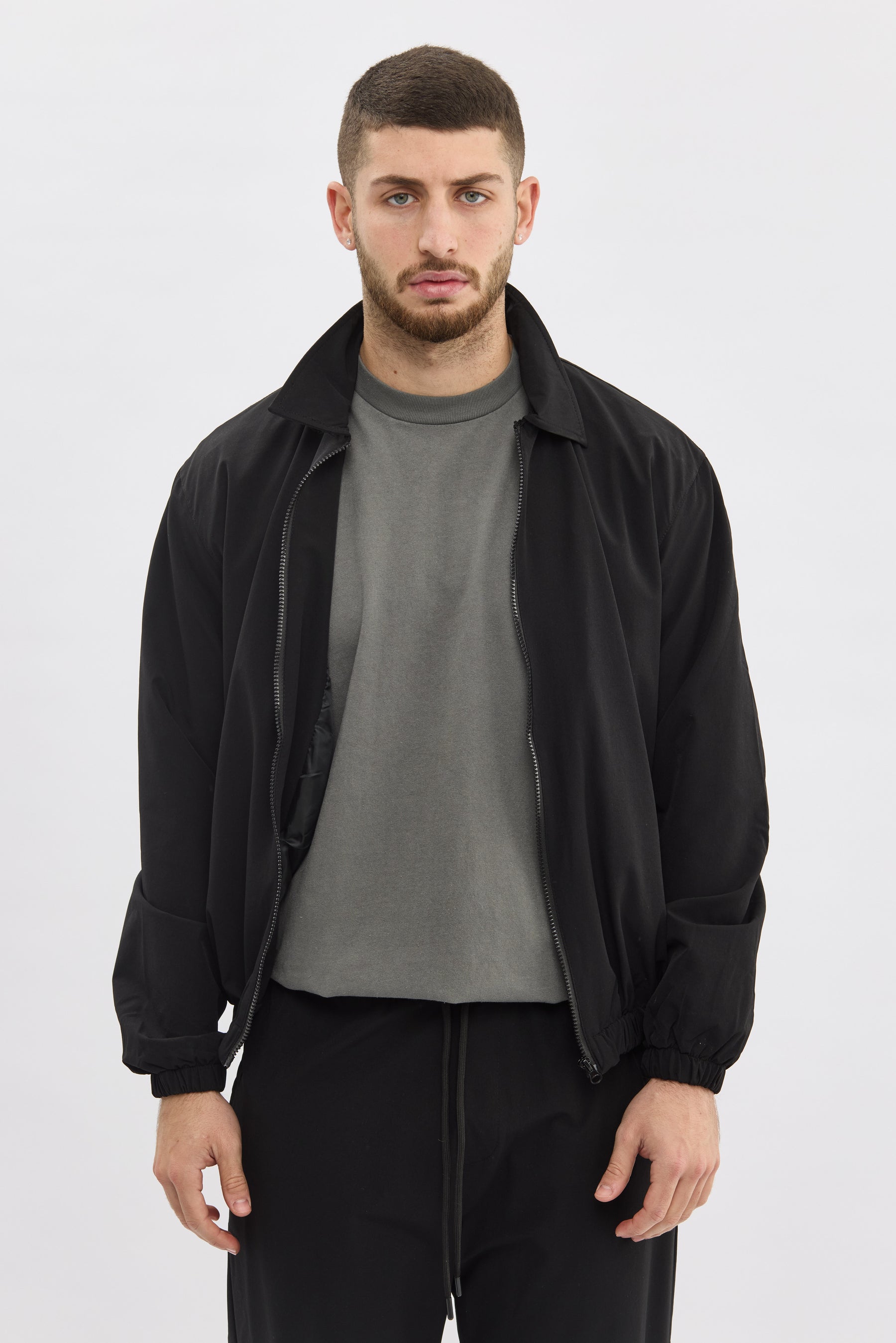 Crew Milano Black Lightweight Jacket