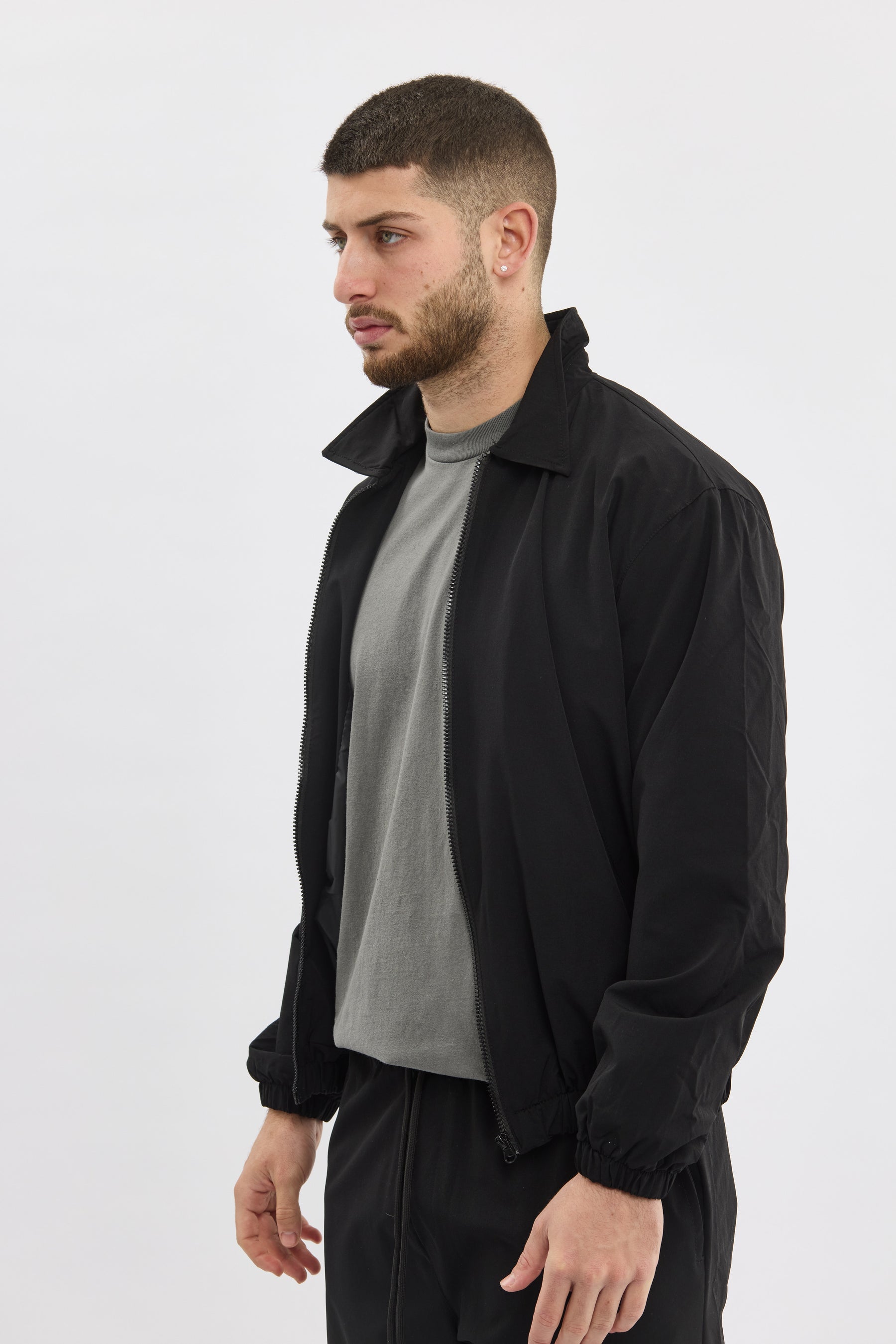 Crew Milano Black Lightweight Jacket