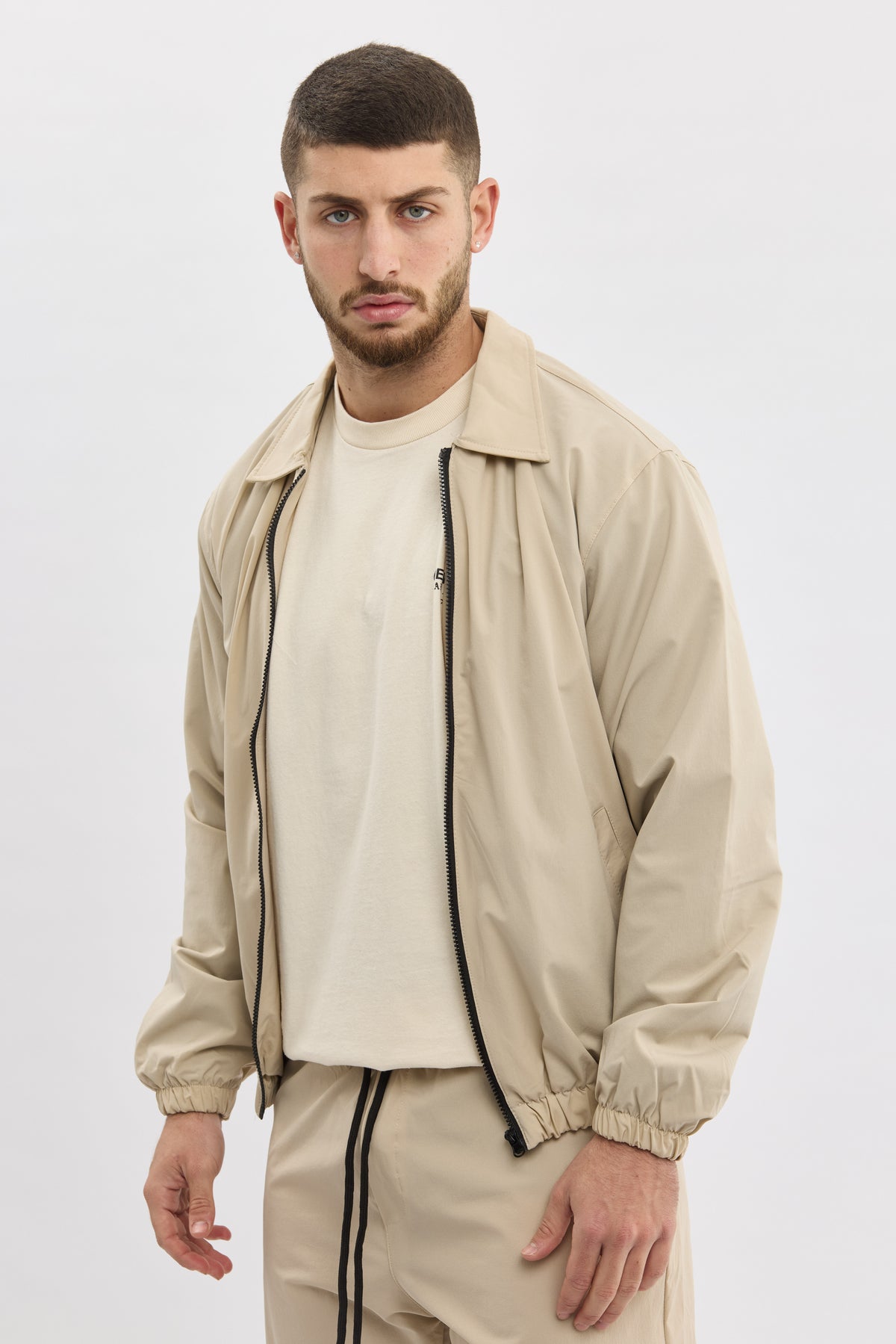 Crew Milano Beige Lightweight Jacket