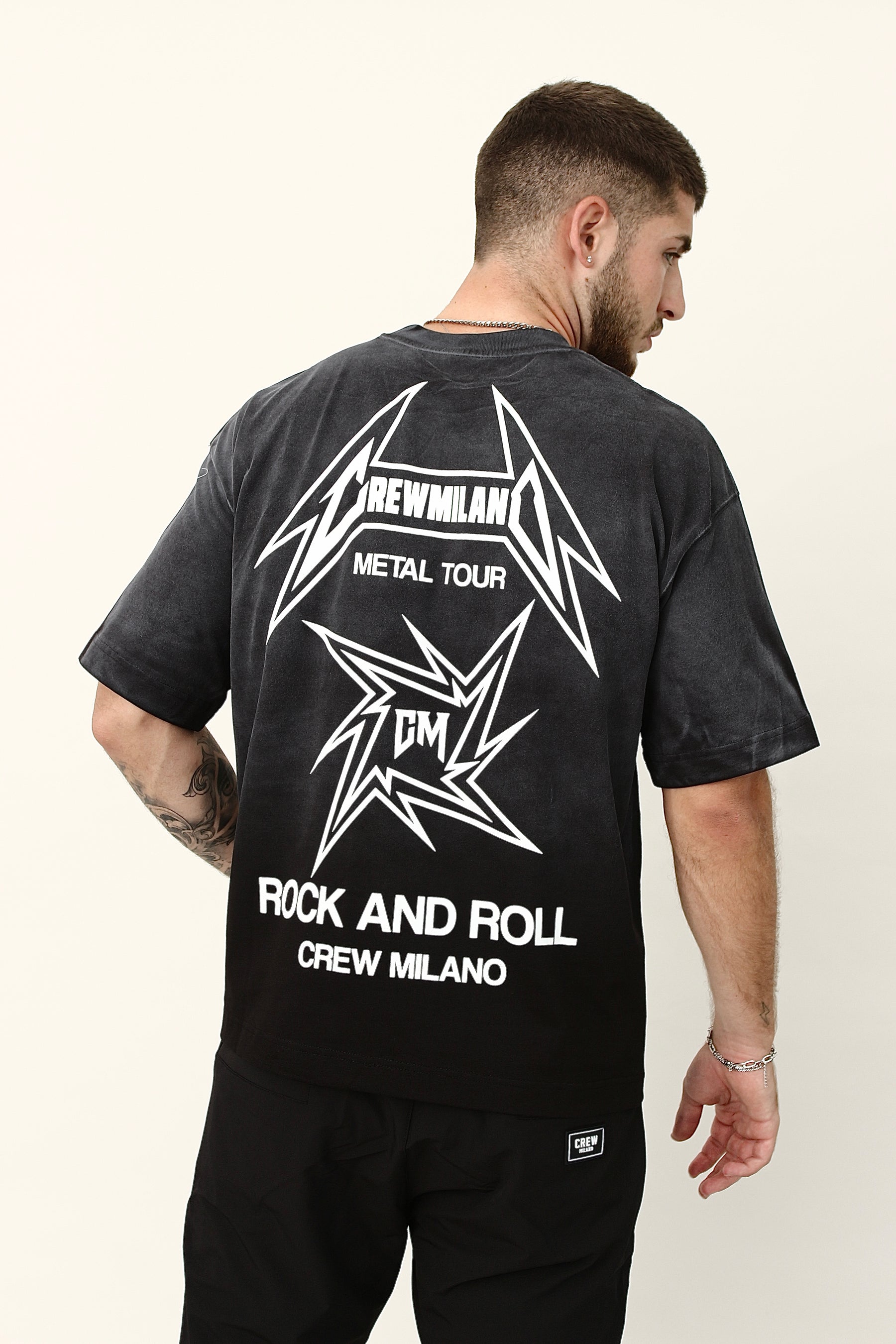 CREW Milano ROCK AND ROLL Oversized T-Shirt