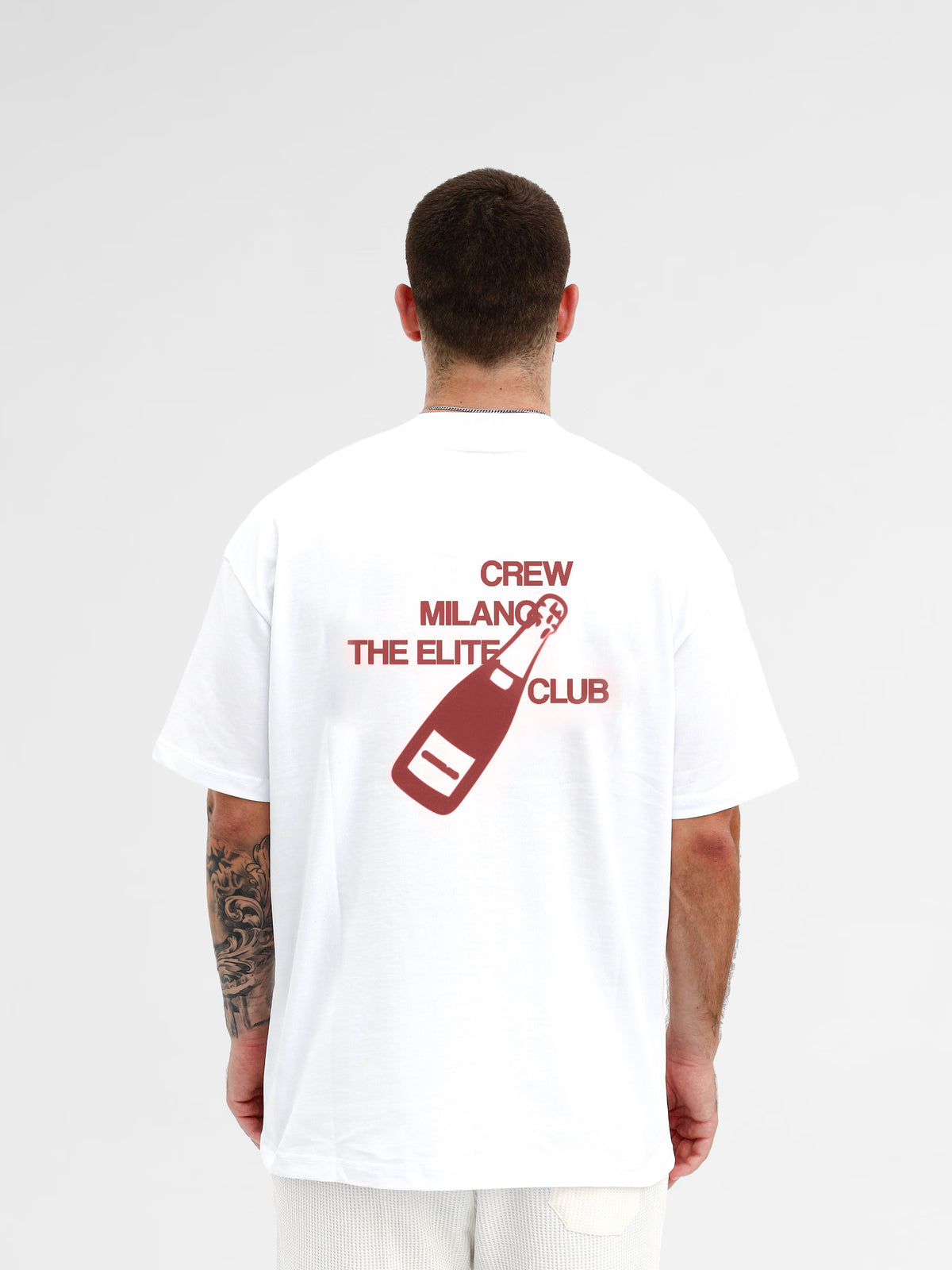 CREW Milano Oversize T-Shirt Logo Print