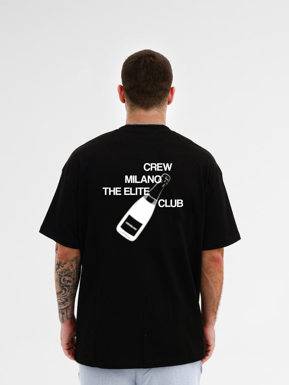 CREW Milano Oversize T-Shirt Logo Print