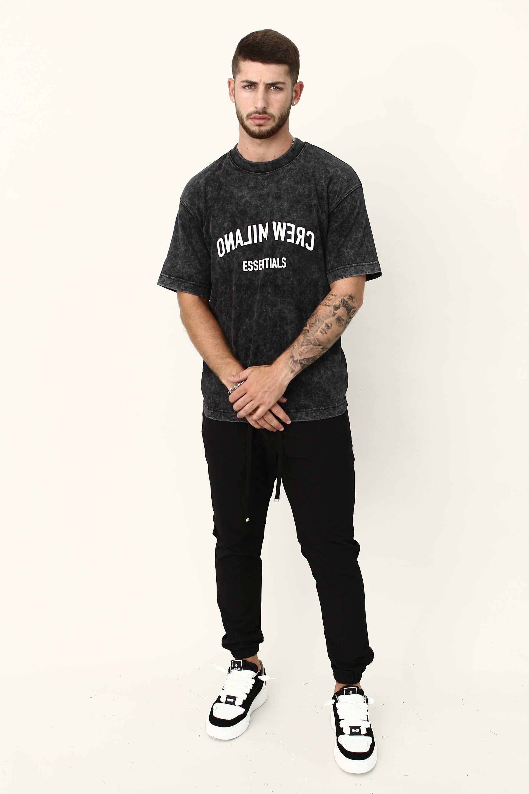 CREW Milano Reflected Print Oversized T-Shirt