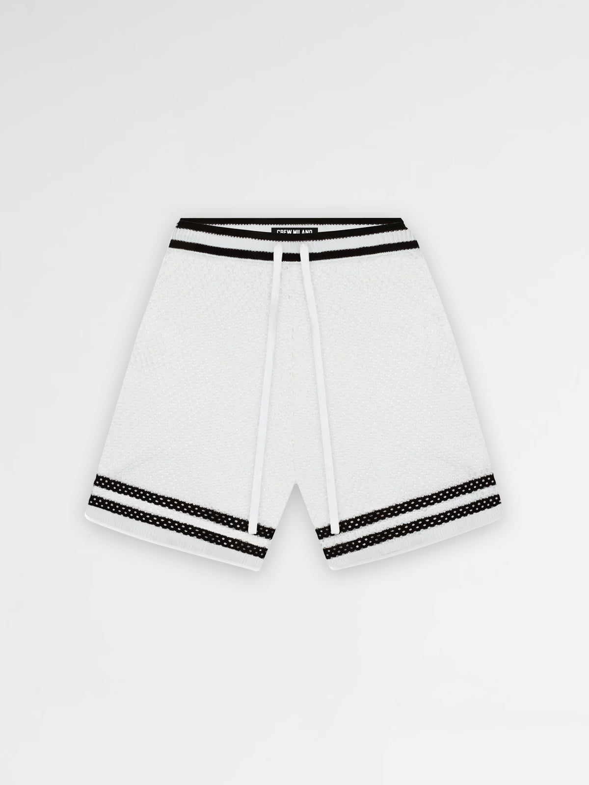 CREW Milano Tennis Shorts Knitwear White