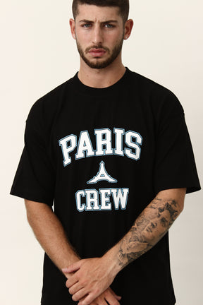 CREW Milano Eiffel Print Oversized T-Shirt