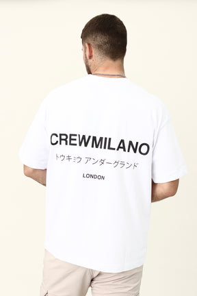 CREW Milano Underground Print Oversized T-Shirt