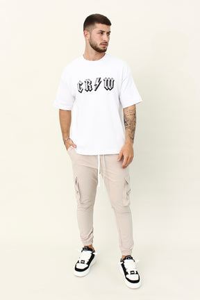 CREW Milano Rock Print Oversized T-Shirt