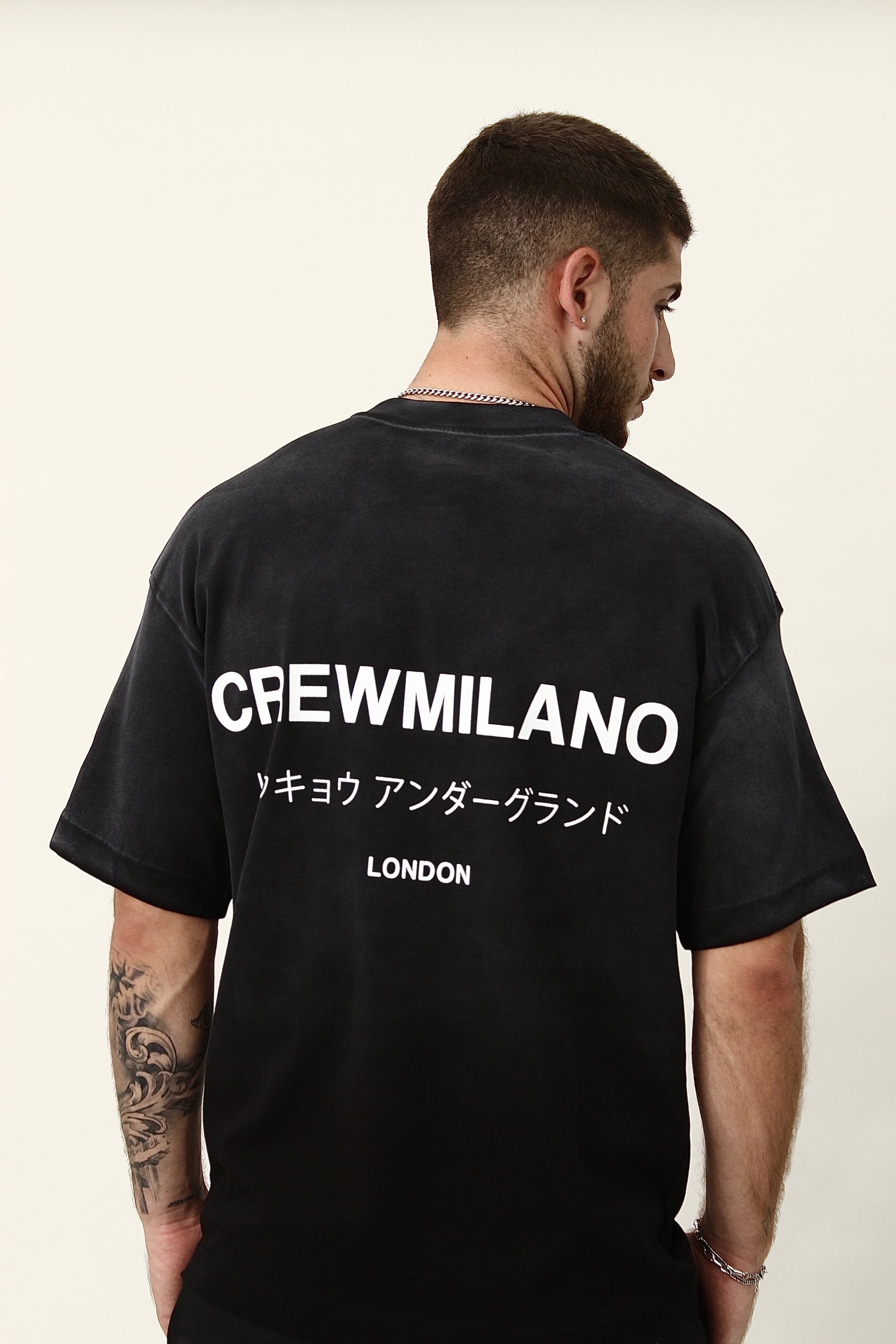 CREW Milano Underground Print Oversized T-Shirt