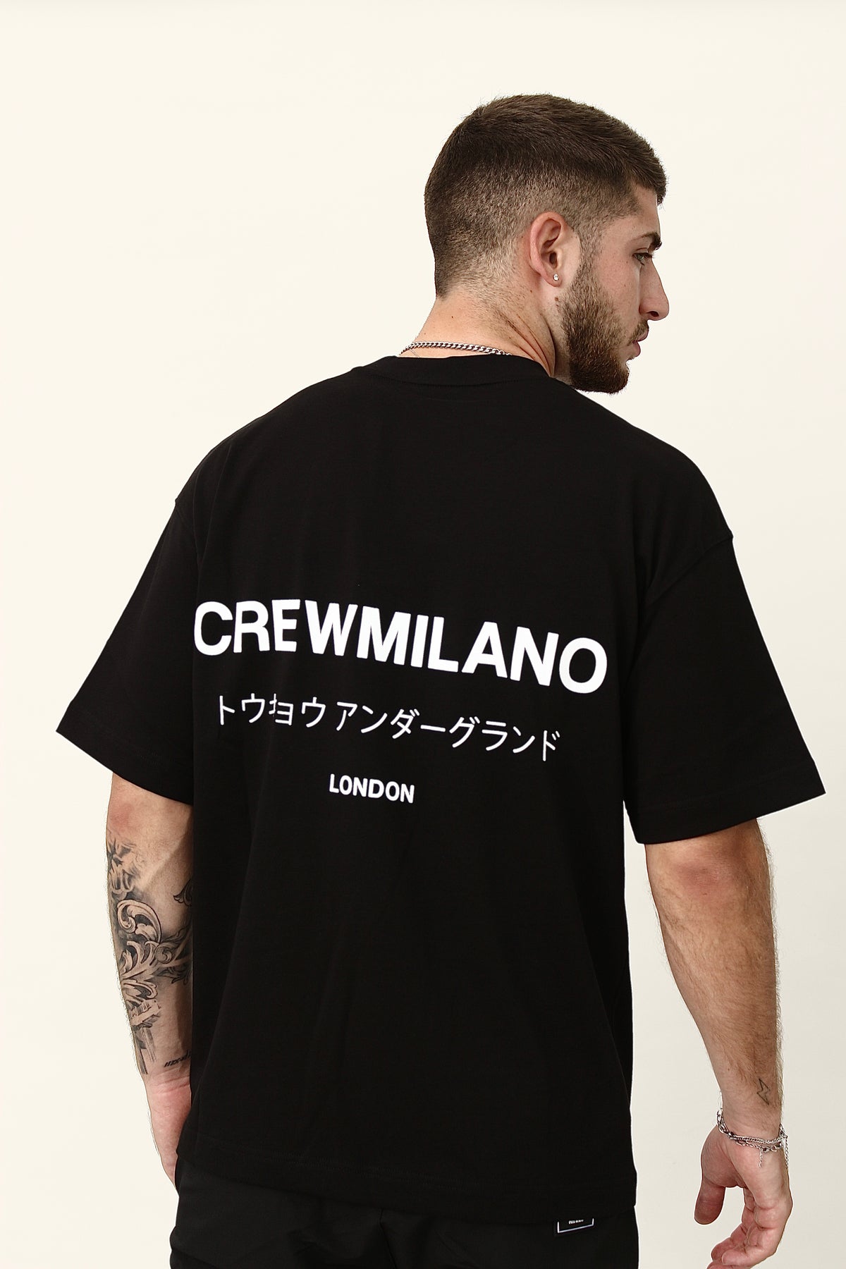 CREW Milano Underground Print Oversized T-Shirt