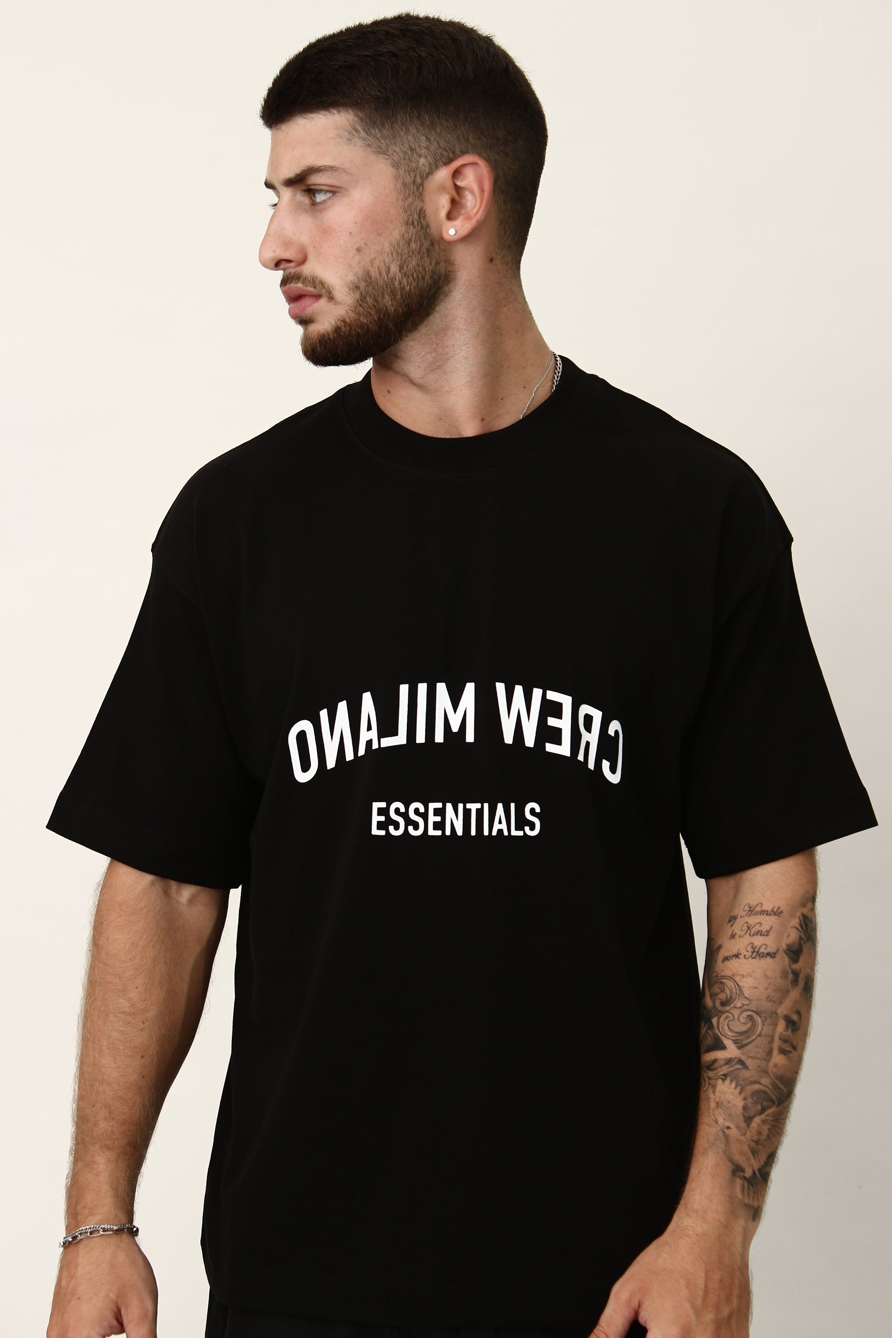 CREW Milano Reflected Print Oversized T-Shirt