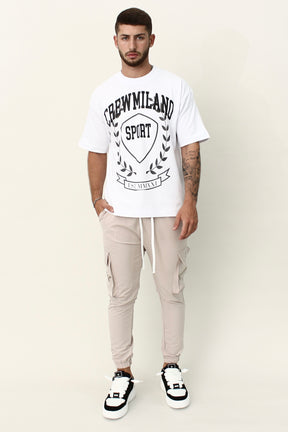 CREW Milano Sport Print Oversized T-Shirt