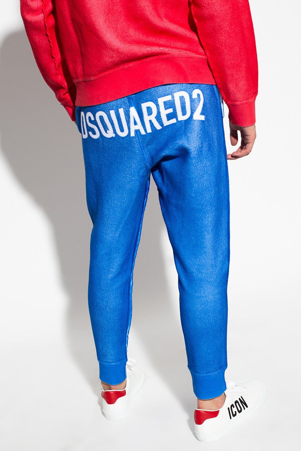 DSQUARED2 Blue Logo Print Sweatpants