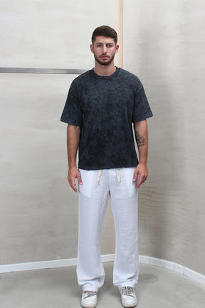 CREW Milano Distressed-Finish Oversized T-Shirt