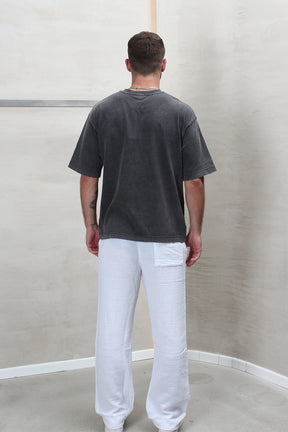 CREW Milano Distressed-Finish Oversized T-Shirt