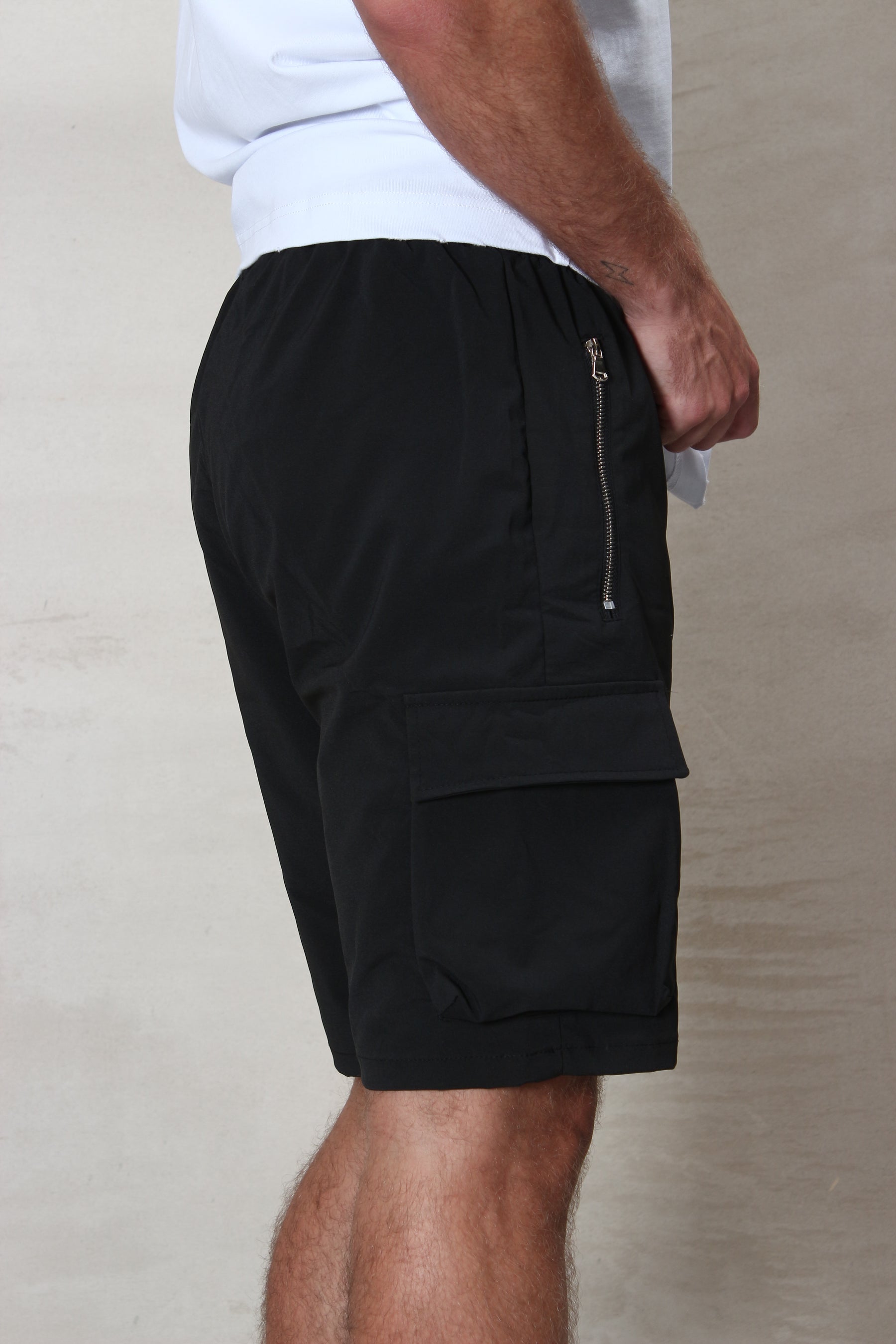 CREW Milano Short Cargo Pants Zipper Long Pocket