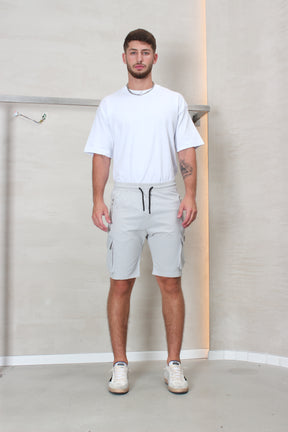 CREW Milano Short Cargo Pants Zipper Long Pocket