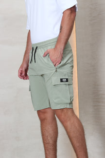 CREW Milano Short Cargo Pants Zipper Long Pocket