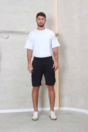 CREW Milano Short Cargo Pants Zipper Wide Pocket