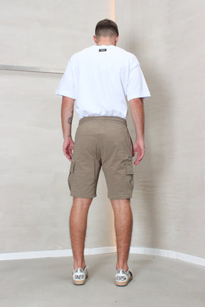 CREW Milano Short Cargo Pants Zipper Wide Pocket