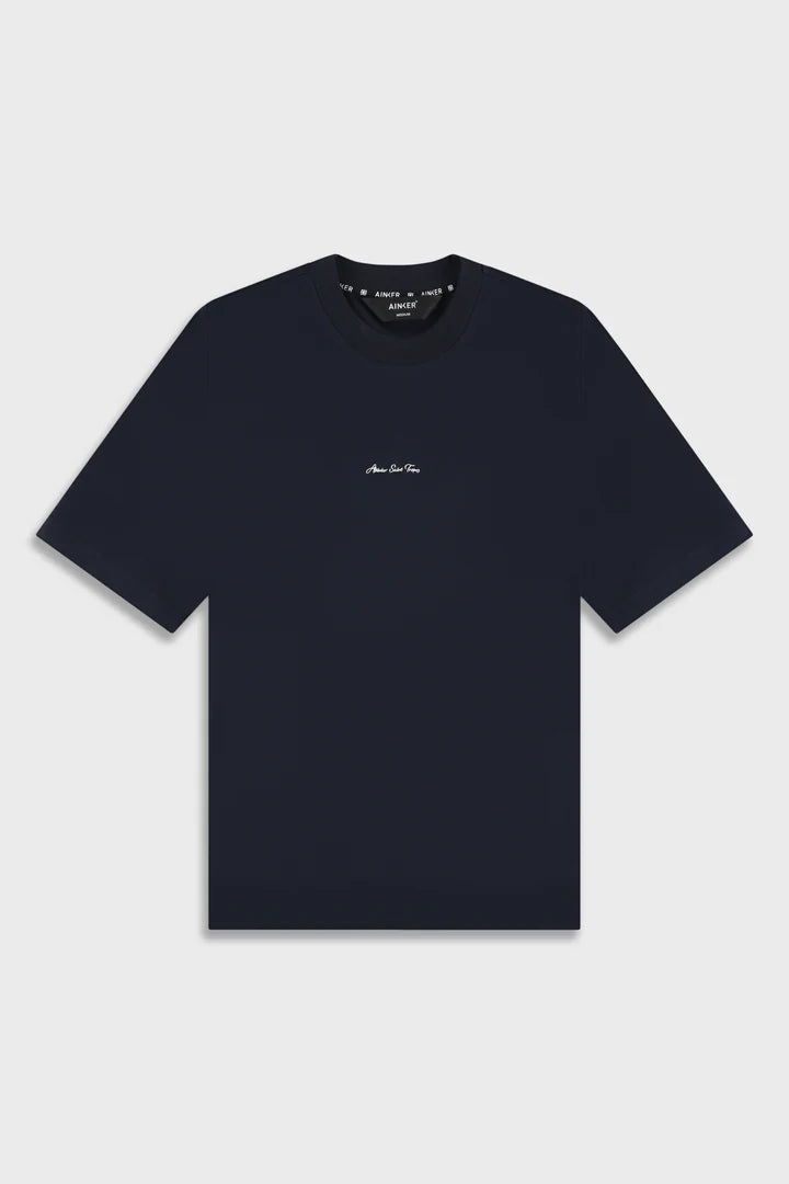 Ainker Mercerized 722 Navy T-Shirt
