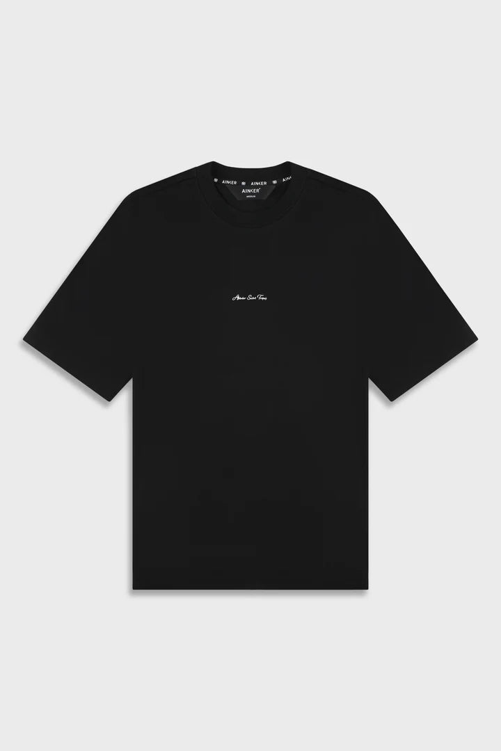 Ainker Mercerized 722 Black T-Shirt