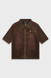 Ainker Wash Corduroy 708 Brown Short Jacket