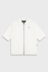 Ainker Wash Corduroy 708 White Short Jacket