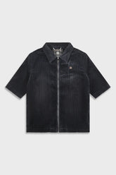 Ainker Wash Corduroy 708 Navy Short Jacket