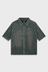 Ainker Wash Corduroy 708 Olive Short Jacket