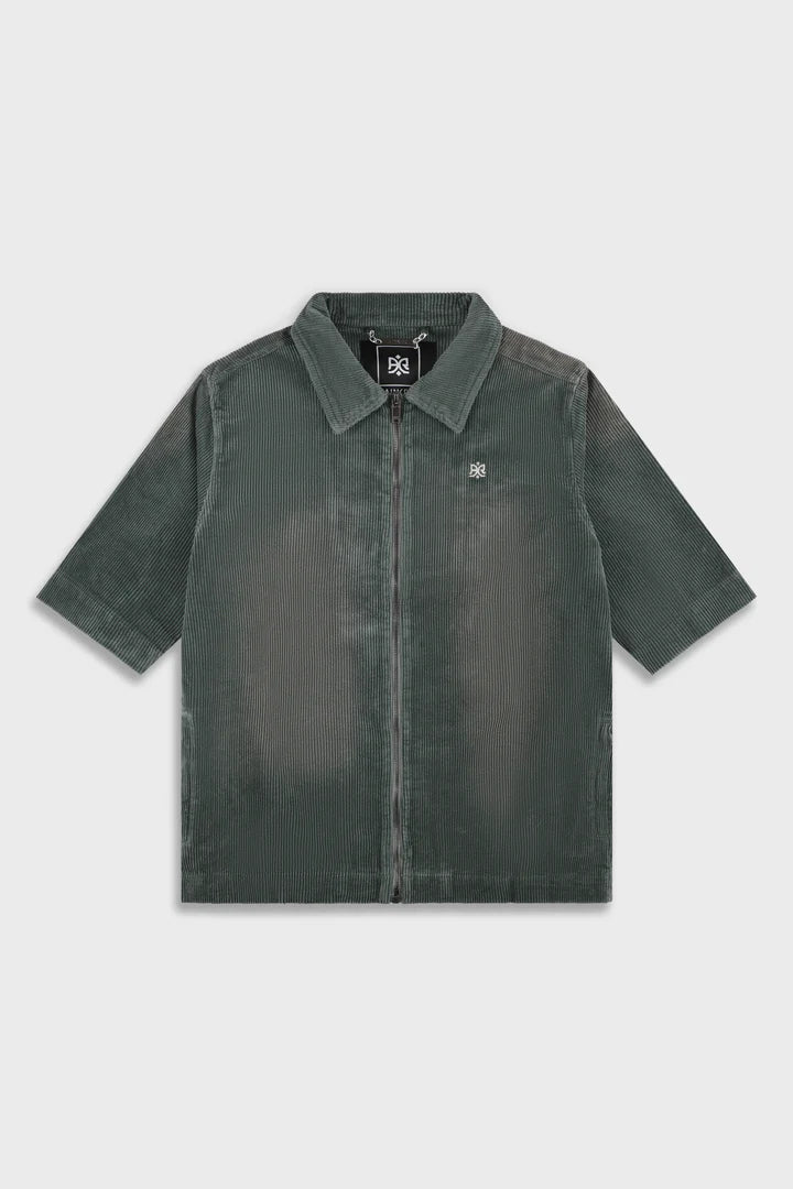 Ainker Wash Corduroy 708 Olive Short Jacket