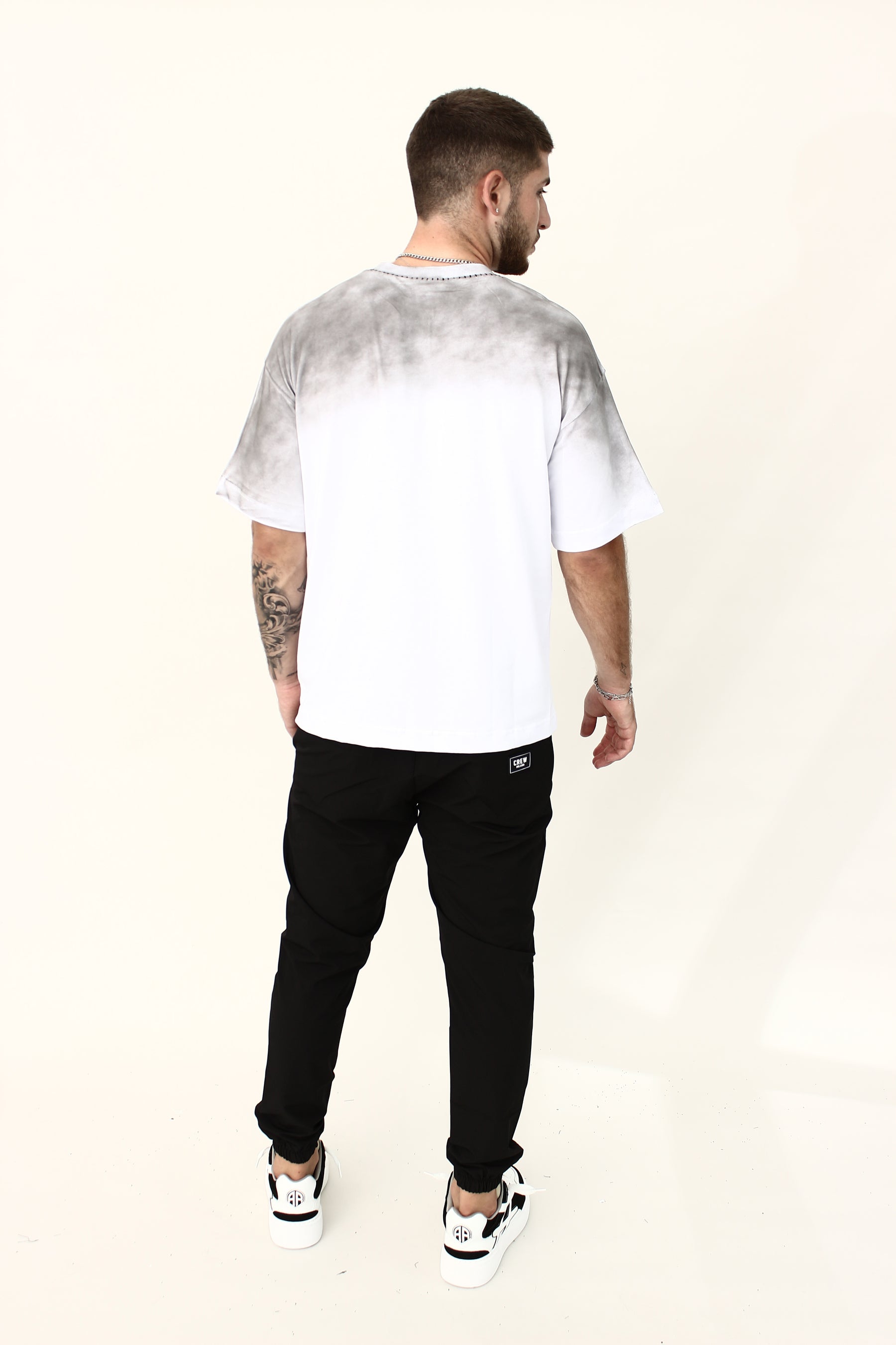 CREW Milano Spray Neck Oversized T-Shirt