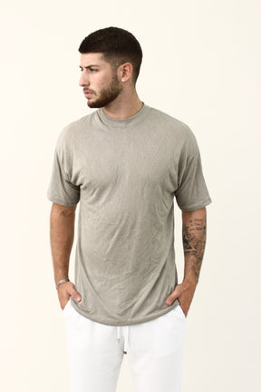 Crew Milano Blanco Relaxed Linen T-Shirt