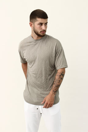 Crew Milano Blanco Relaxed Linen T-Shirt