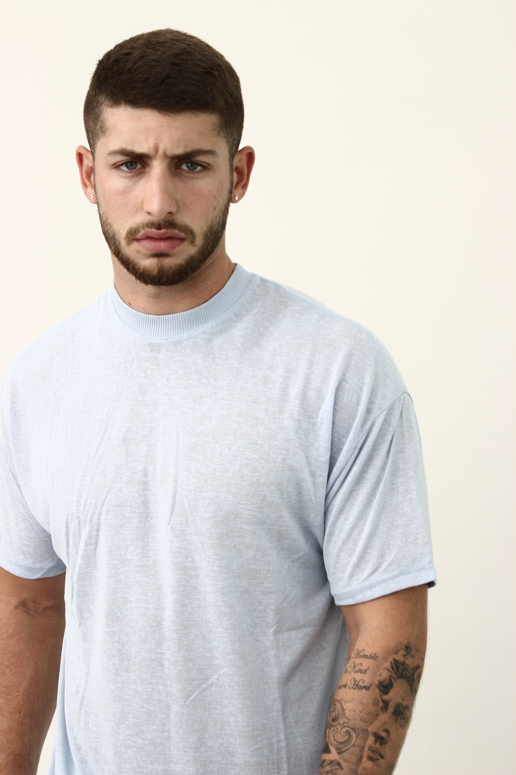 Crew Milano Blanco Relaxed Linen T-Shirt