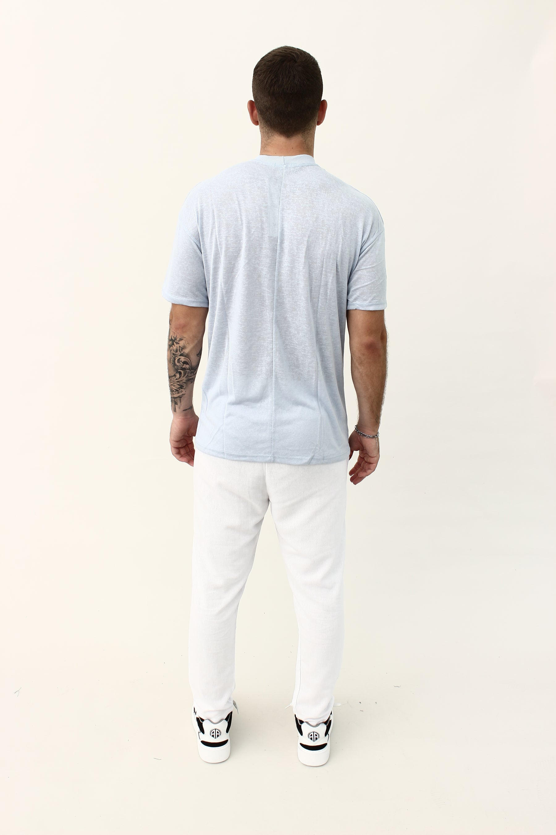 Crew Milano Blanco Relaxed Linen T-Shirt