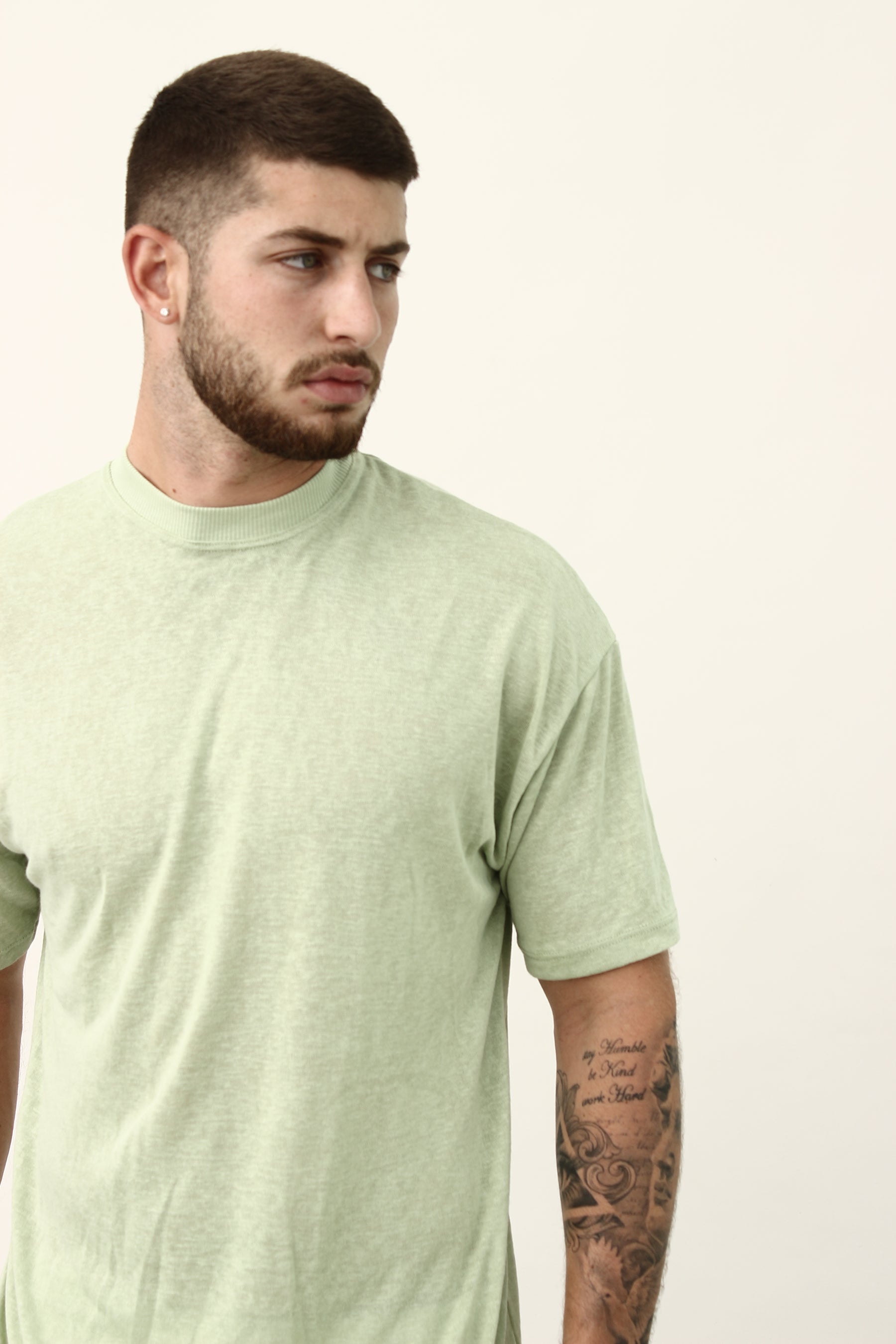 Crew Milano Blanco Relaxed Linen T-Shirt