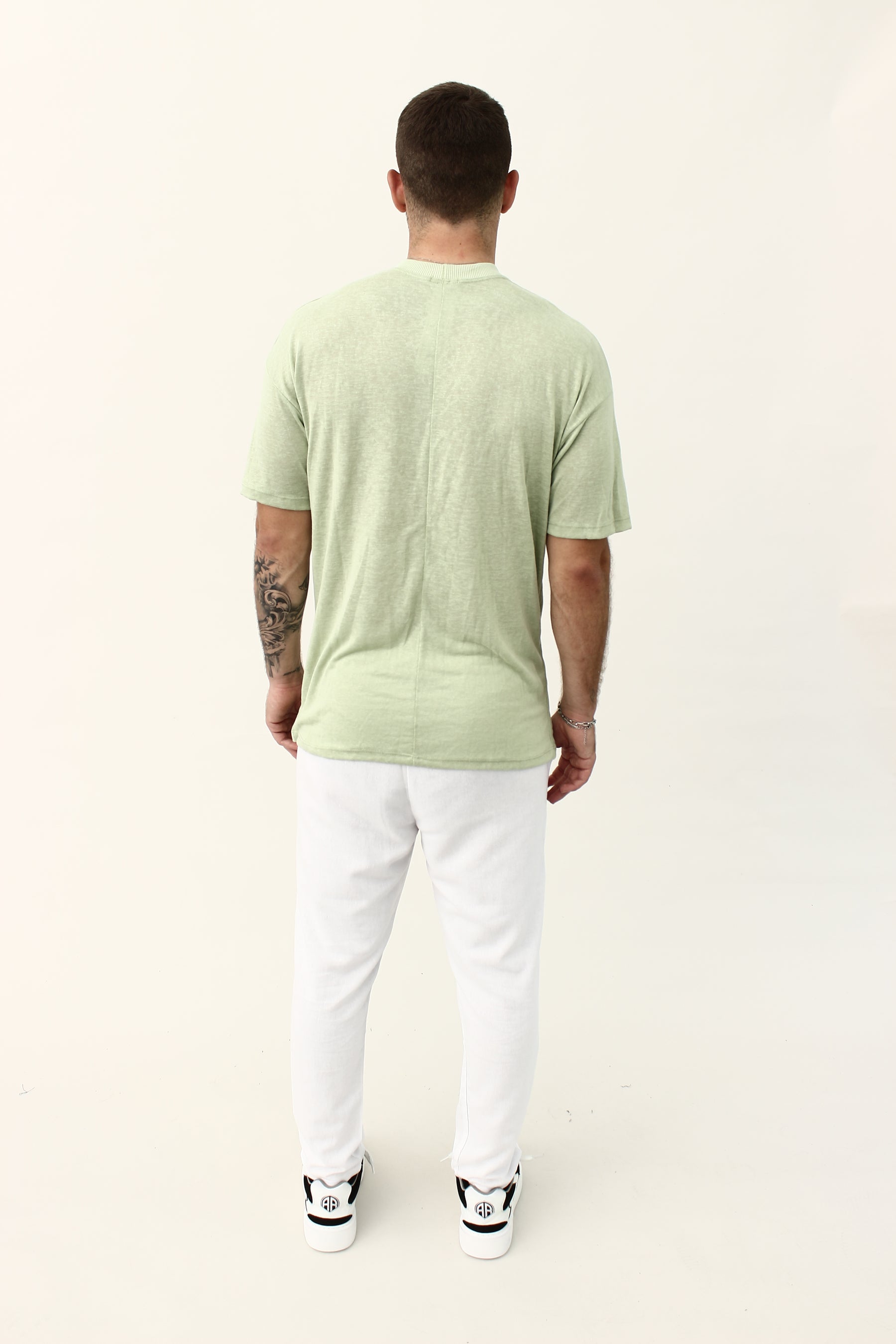 Crew Milano Blanco Relaxed Linen T-Shirt