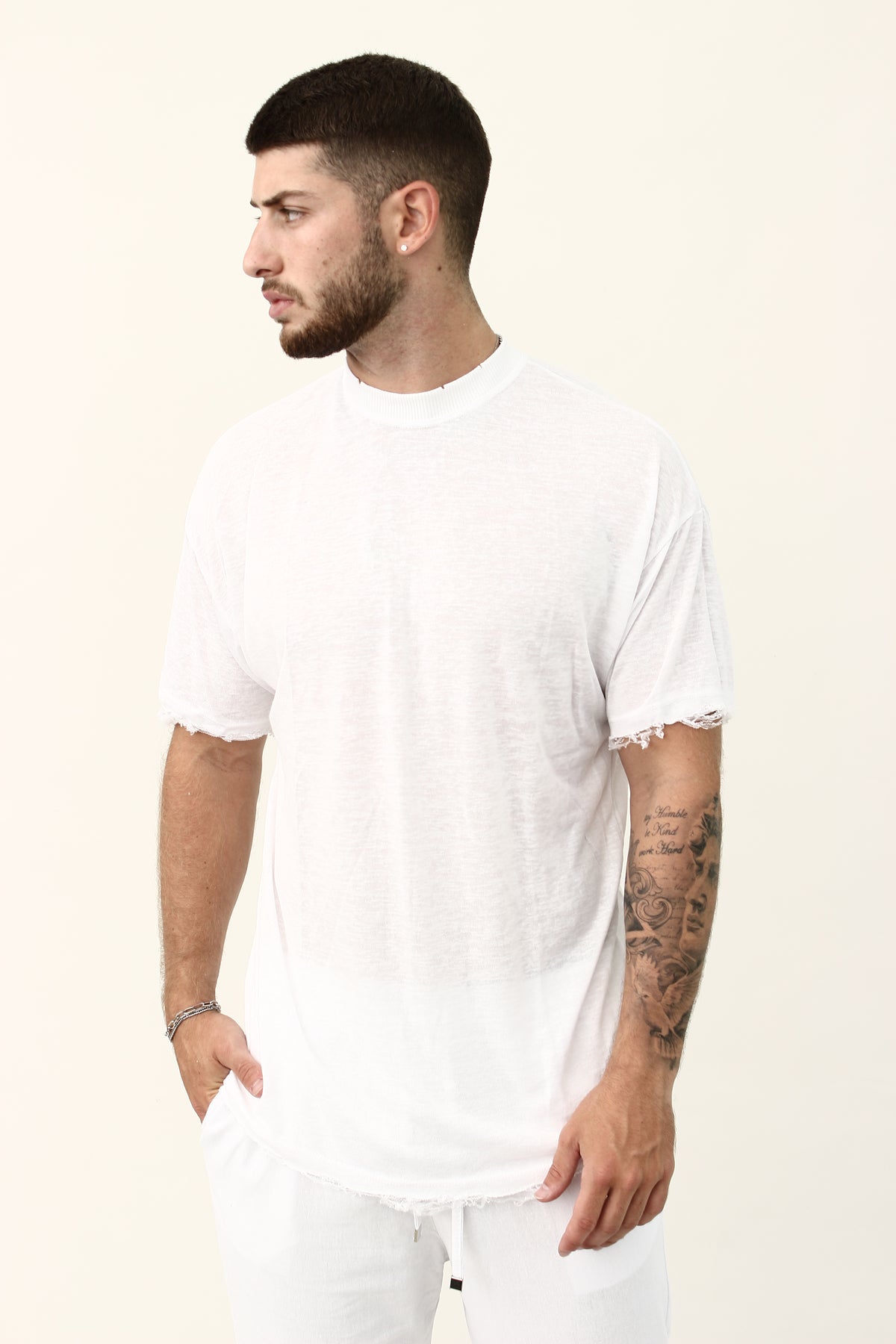 Crew Milano Tulum Relaxed Linen T-Shirt