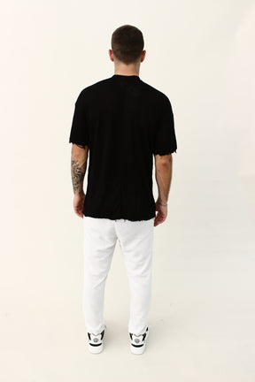 Crew Milano Blanco Relaxed Linen T-Shirt